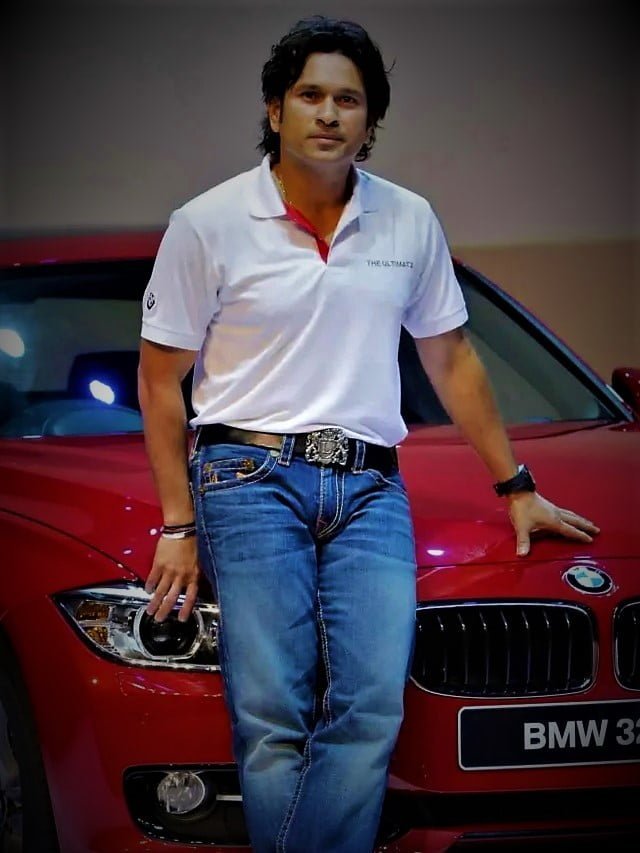 sachin with his car